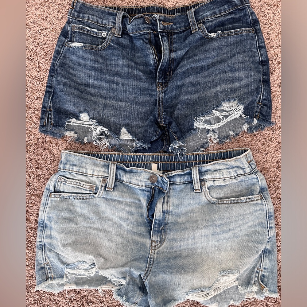 Aerie Daydream denim shorts - rocky blue
